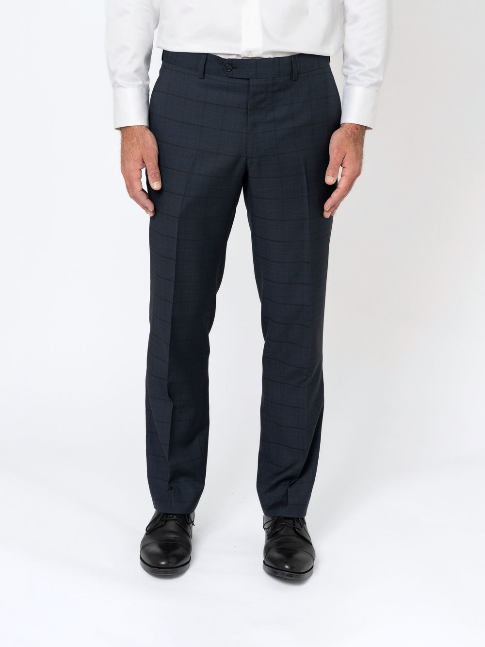Navy Prince of Wales with Onyx Overcheck Trouser