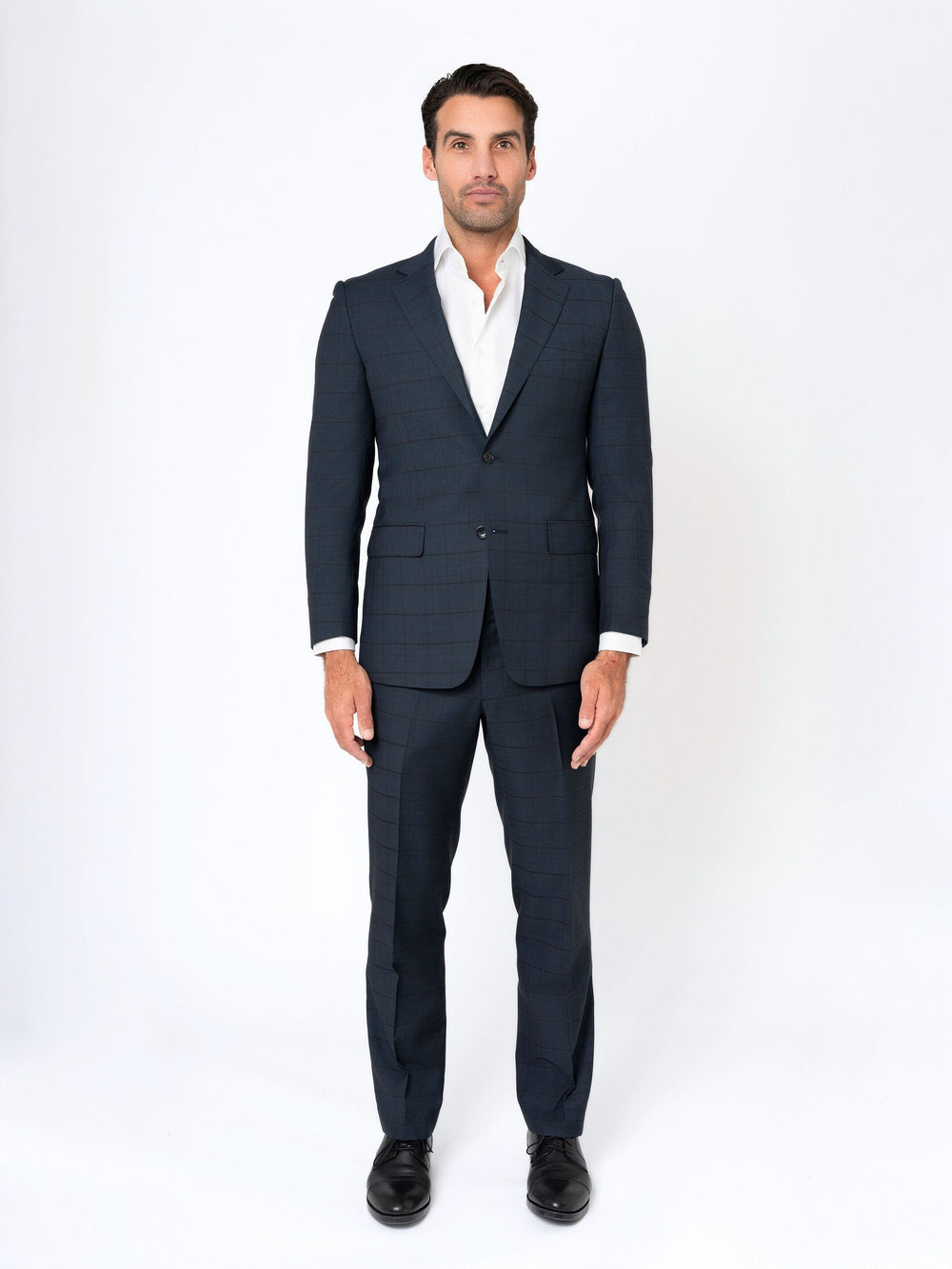 Navy Prince of Wales with Onyx Overcheck Suit