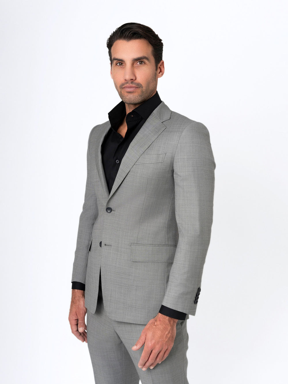 Grey Sharkskin Suit