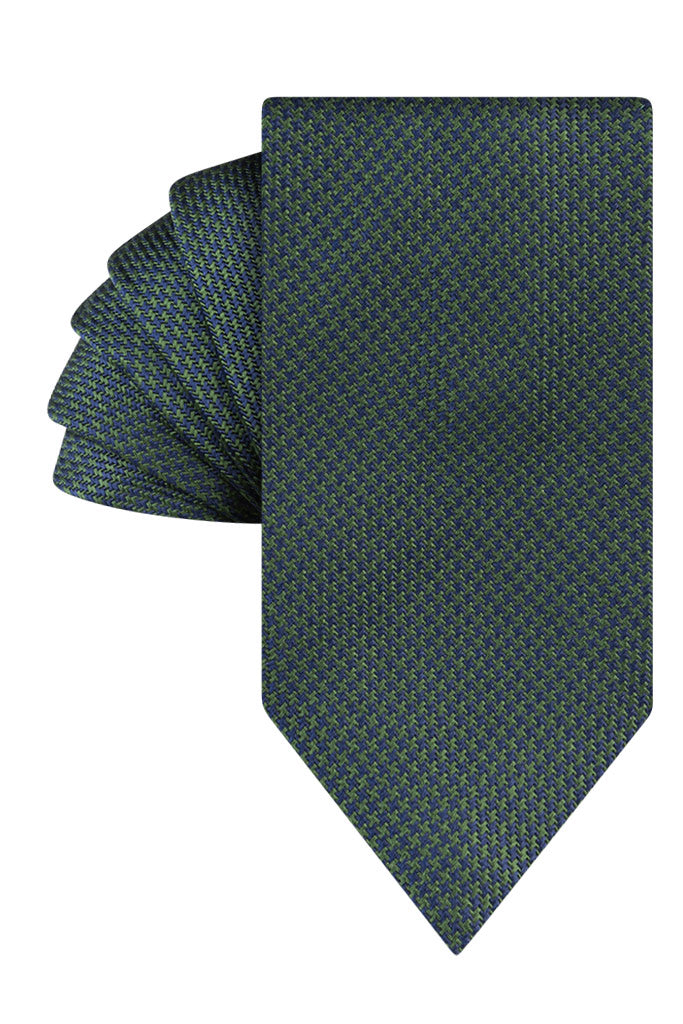 Green Luxe Houndstooth Tie